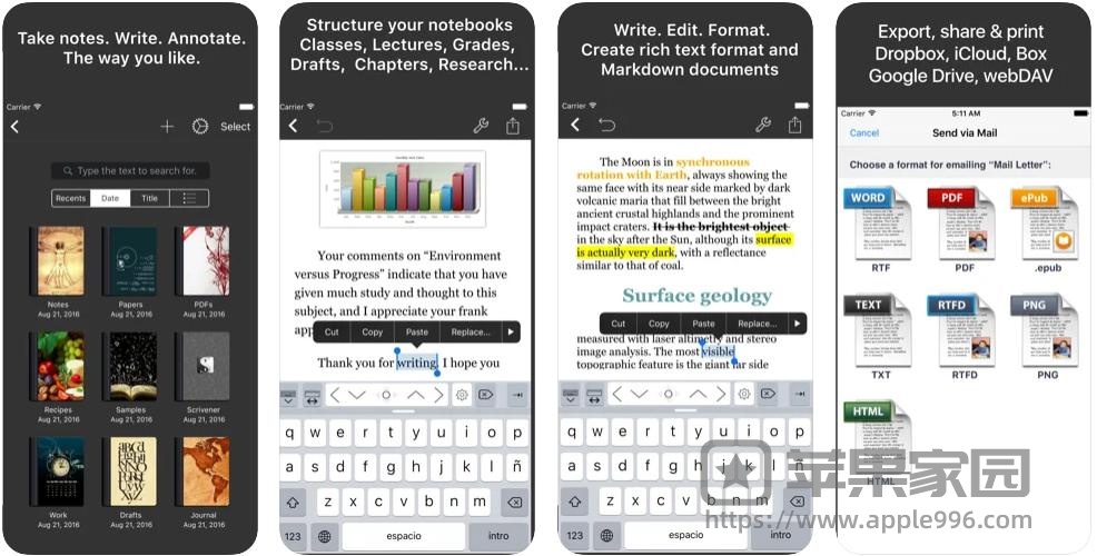 Textilus Pro Word Processor苹果iOS版 - iPhone/iPad文字处理软件